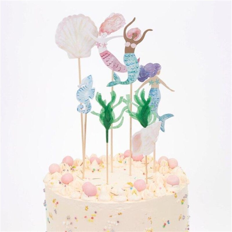 Meri Meri - Mermaid Cake Toppers - Deniz Kızı Pasta Süsleri 215488