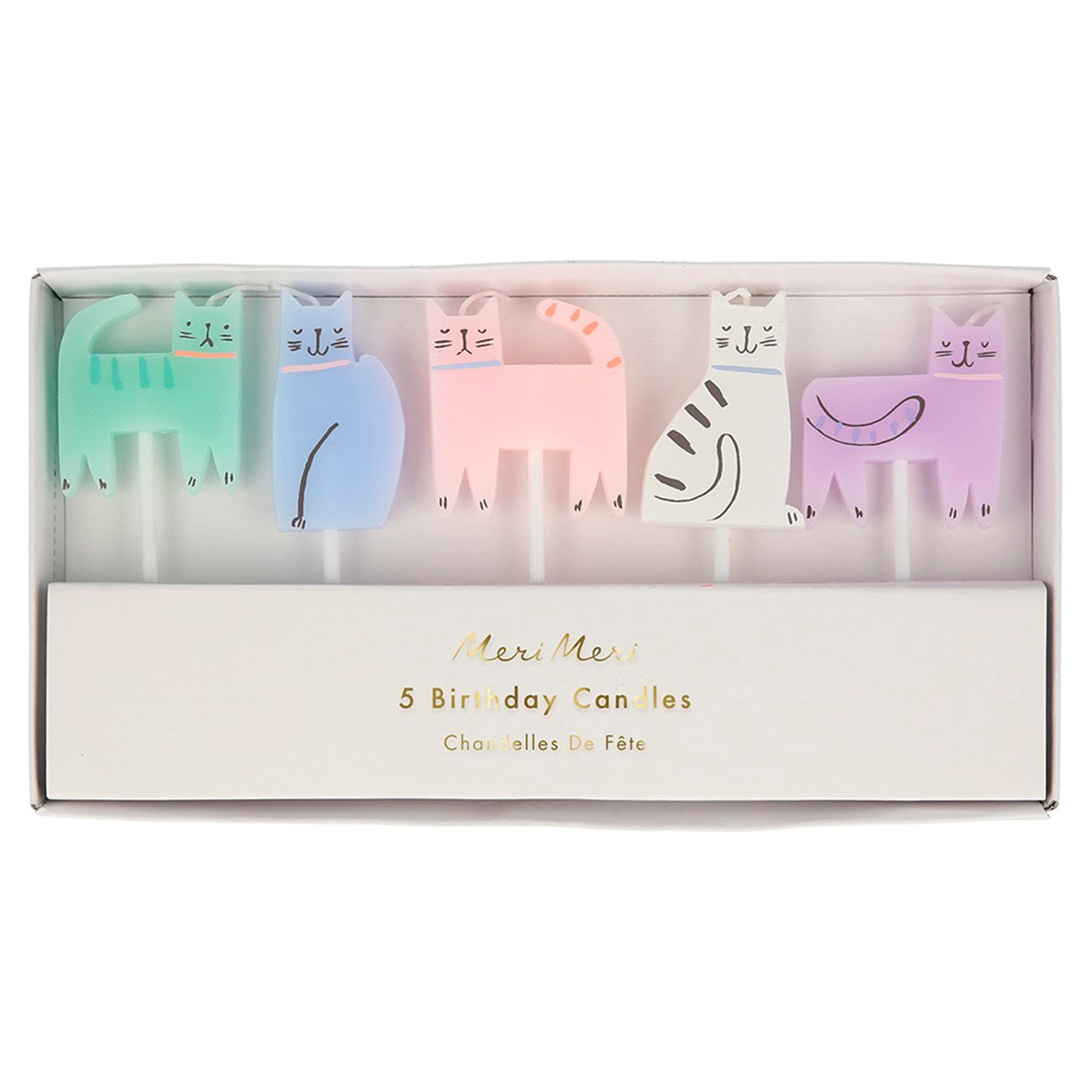 Meri Meri - Cat Candles - Kedi Mumlar 215803
