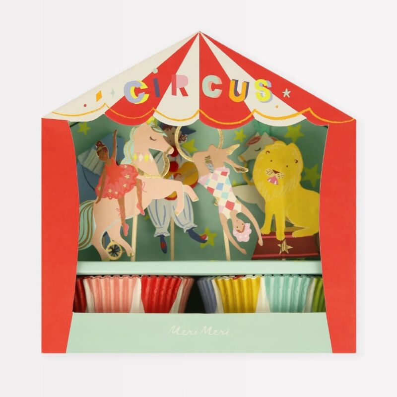 Meri Meri - Circus Cupcake Kit - Sirk Cupcake Kit (x24) 276746