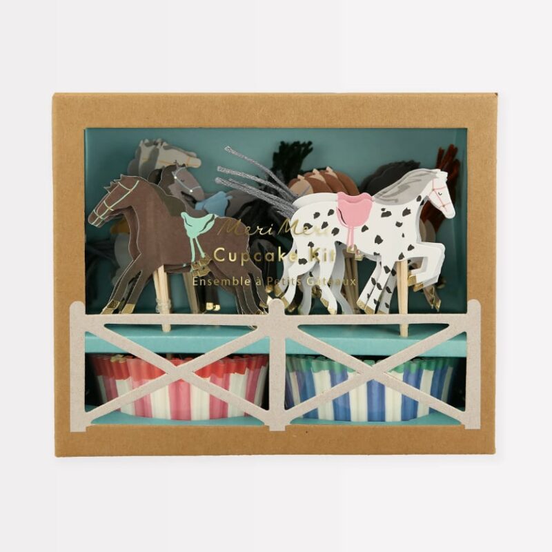 Meri Meri - Horse Cupcake Kit - At Cupcake Kit (x24) 271399