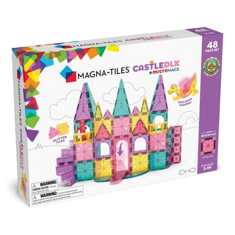 MAGNA-TILES® - Castle DLX + microMAGS - Prenses Şatosu - 48 Parça 242048CA