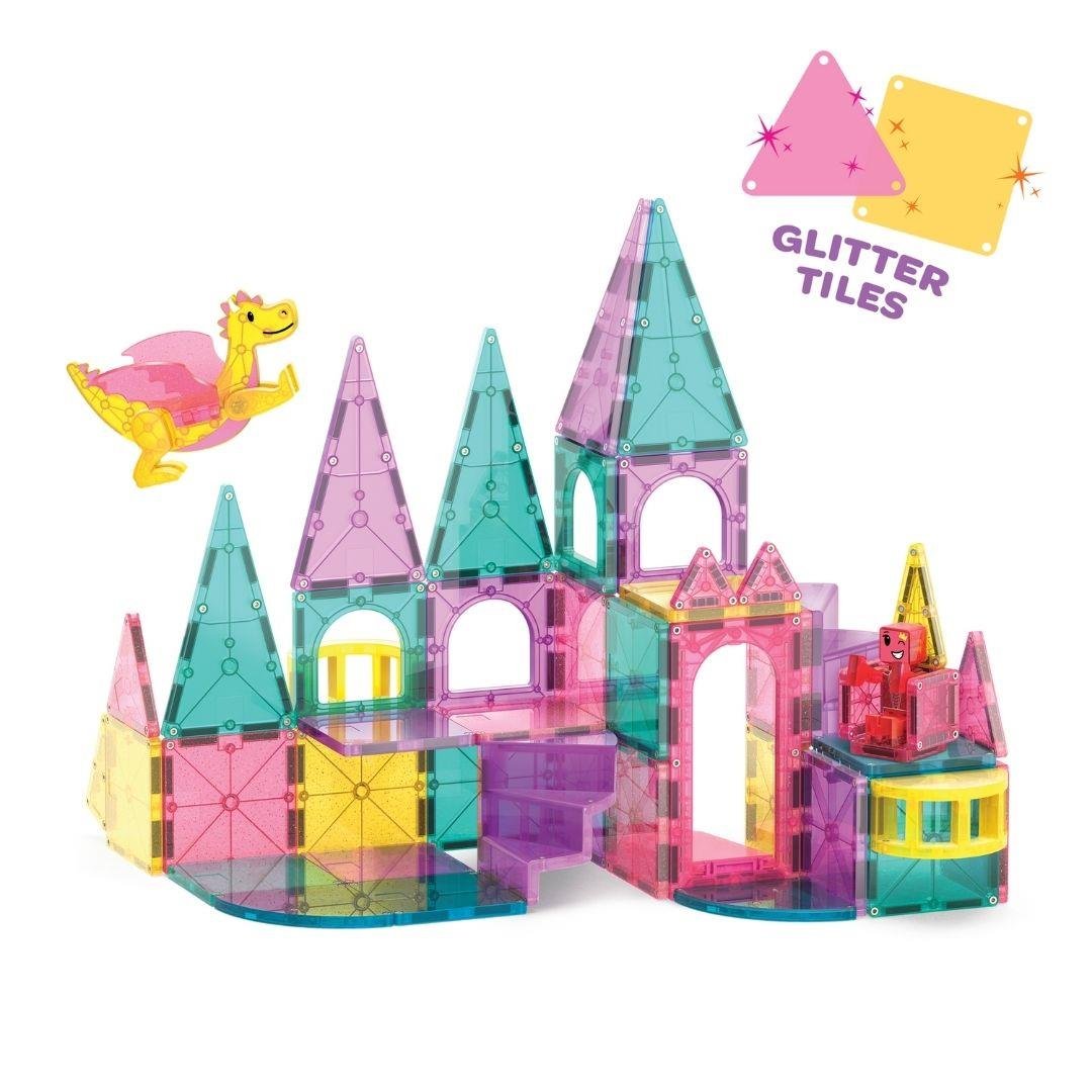 MAGNA-TILES® - Castle DLX + microMAGS - Prenses Şatosu - 48 Parça 242048CA