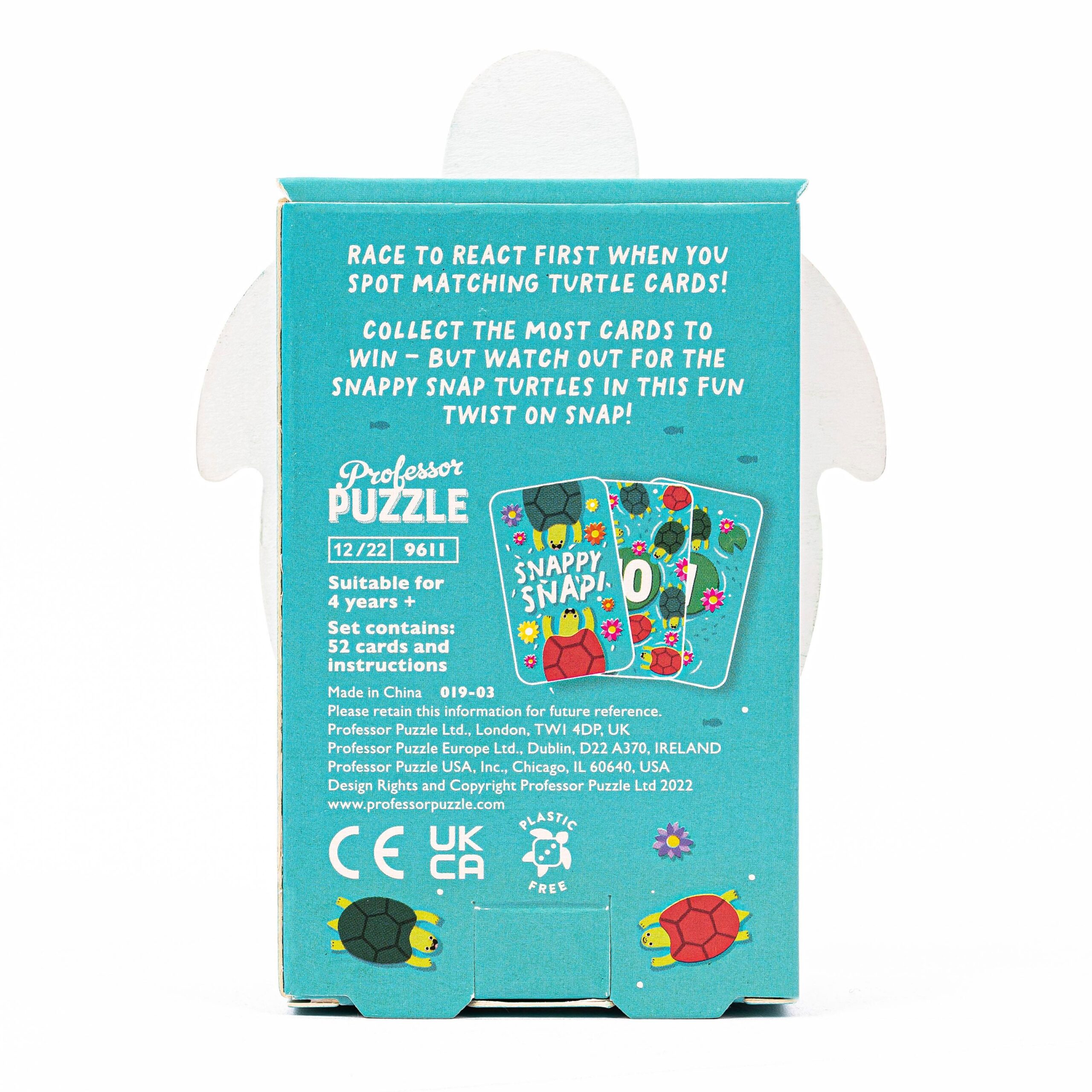 Professor Puzzle - Eşleştirme Kart Oyunu - Snapping Turtles PPKG9611