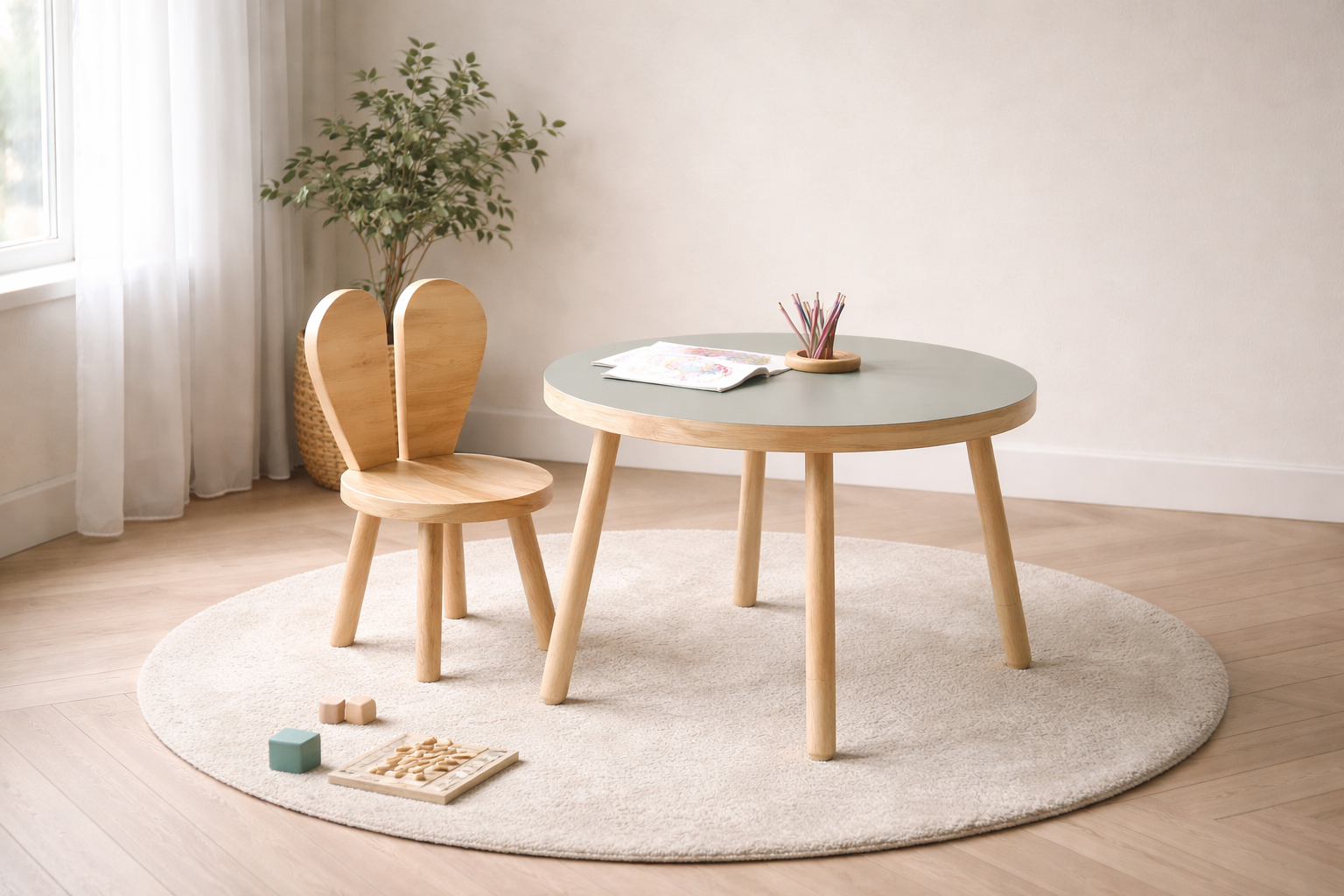 Rain Kids Luna Masa-Yeşil