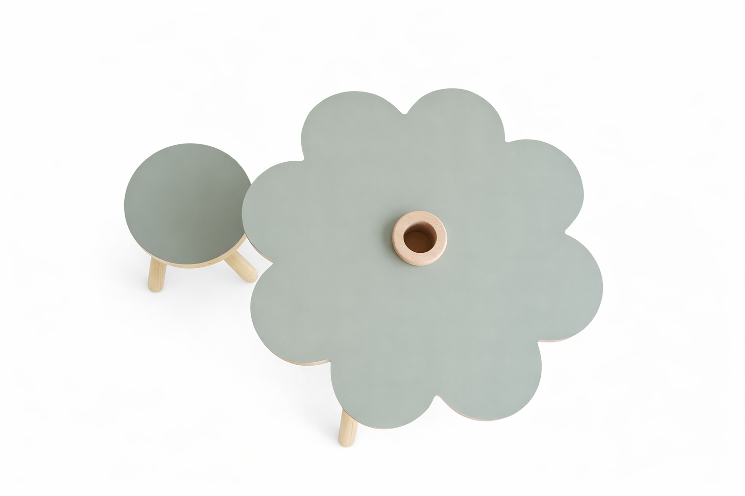 Rain Kids Flora Masa-Yeşil