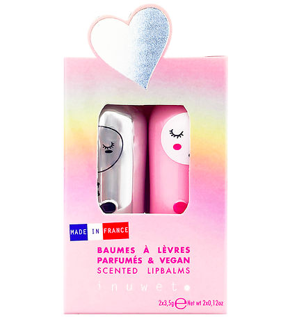 Inuwet 2li Dudak Nemlendiricisi Seti -Çilek ve Hindistan Cevizi Aromalı