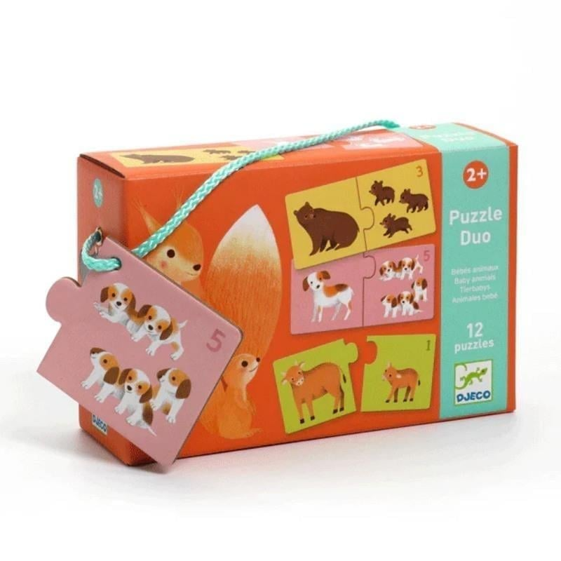 Djeco İkili Puzzle - Baby Animals