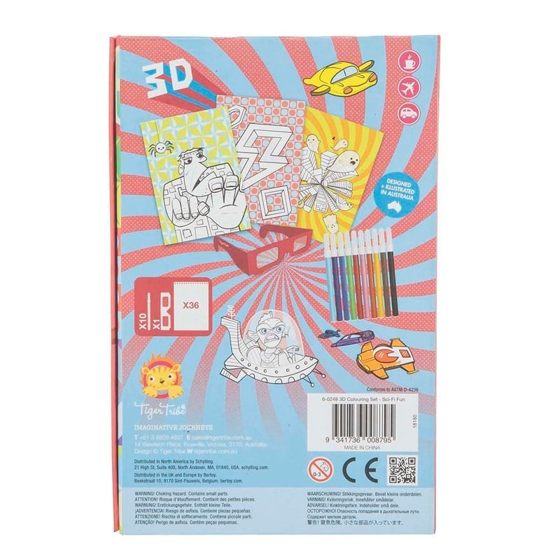 Tiger Tribe 3D Boyama Seti - Sci Fi Fun