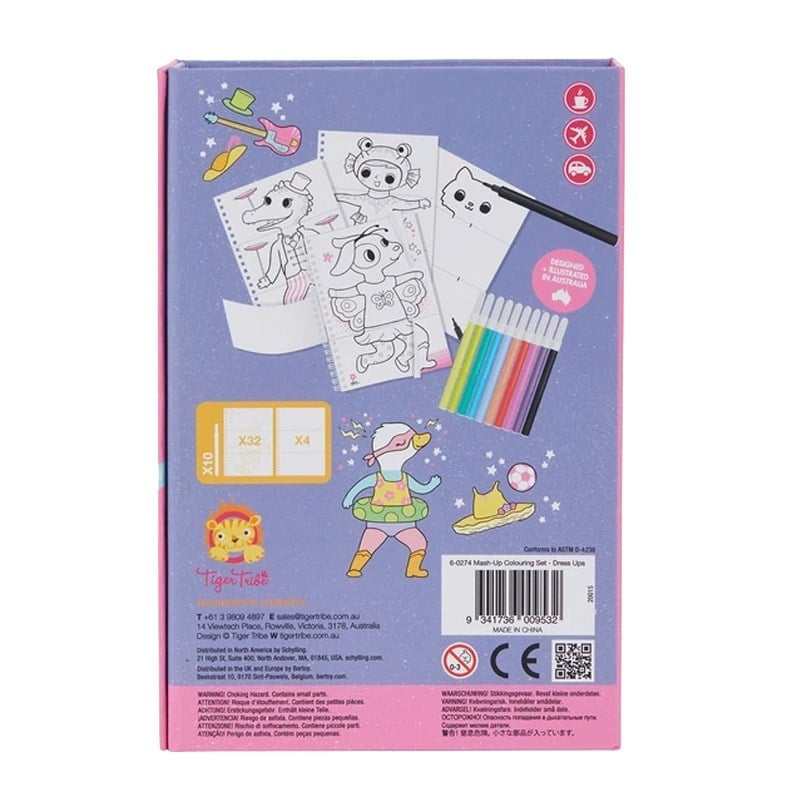 Tiger Tribe Mash-Up Boyama Seti - Dress Ups