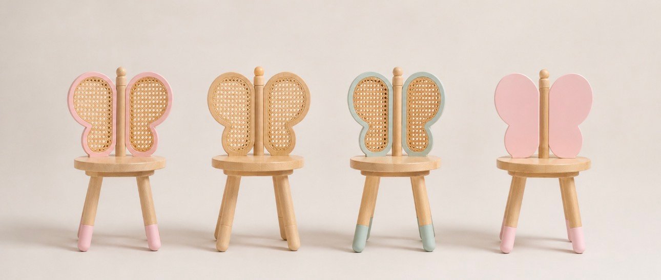 Blue Sky Papilla Rattan Sandalye