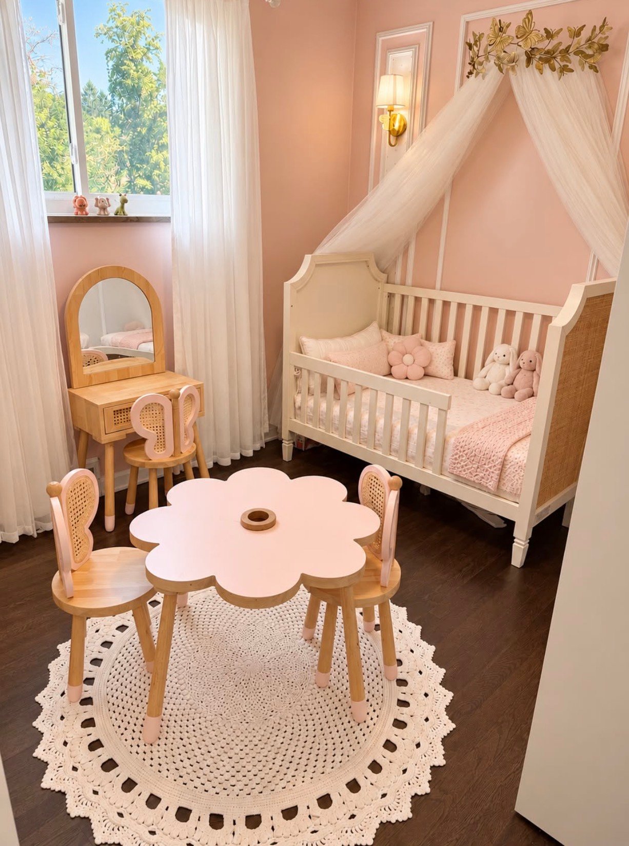 Papilla Rattan Kelebek Çocuk Sandalyesi